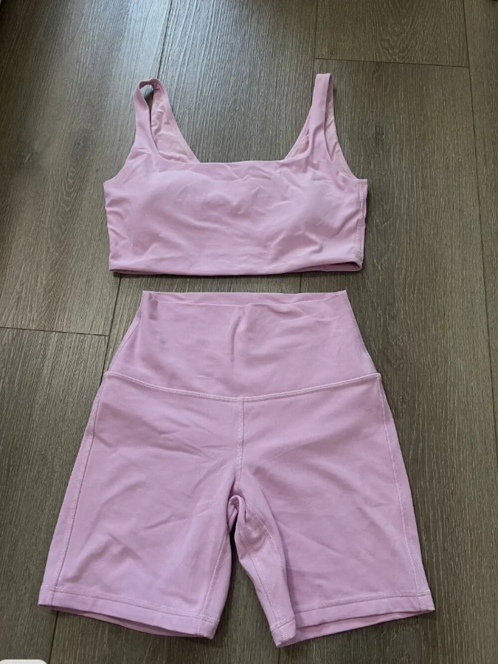Lululemon Vitapink align short & bra set - S